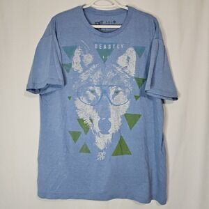 A.Lab Beastly Wolf Graphic Tee XL Skater Grunge‎ Alt Indie Skatewear